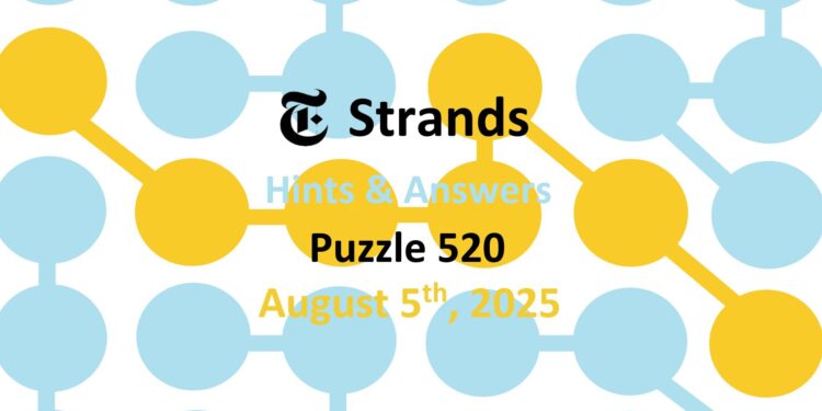 Daily Strands 520 Answers Today - 5th August 2025