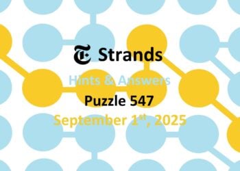 ‘Wordle’ Answer Today 1535 September 1st 2025 – Hints and Solution (9/1/25)