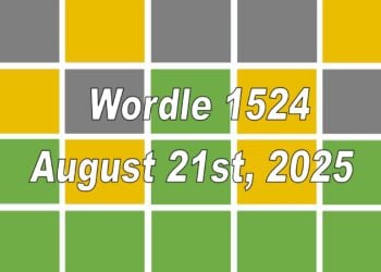 ‘Wordle’ Answer Today 1524 August 21st 2025 – Hints and Solution (8/21/25)