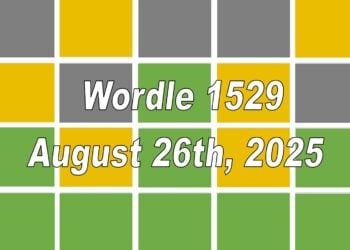 ‘Wordle’ Answer Today 1529 August 26th 2025 – Hints and Solution (8/26/25)