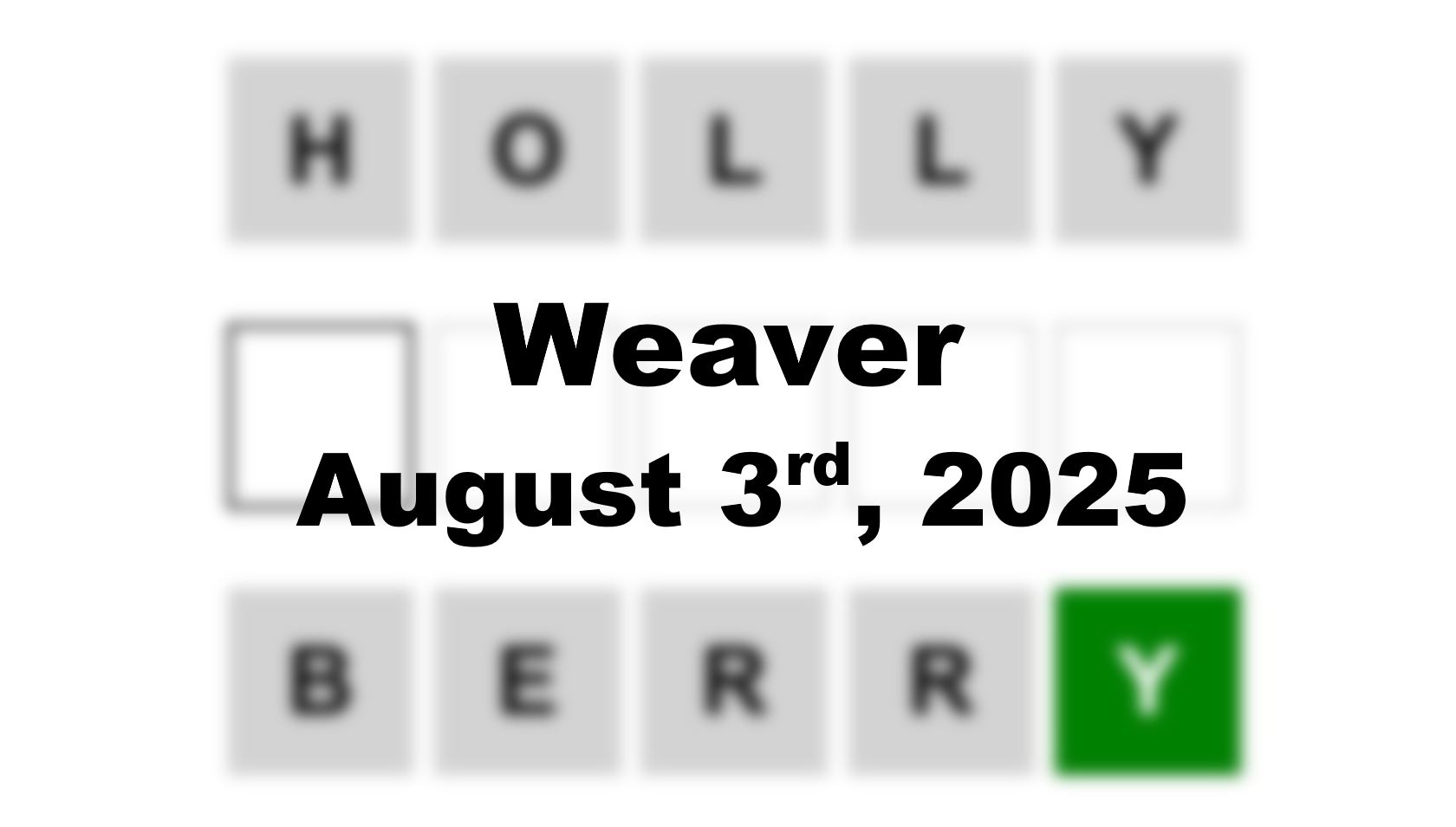 ‘Wordle’ Answer Today 1506 August 3rd 2025 – Hints and Solution (8/3/25)
