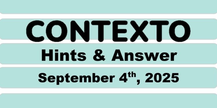 Daily Contexto 1082 - September 4th 2025