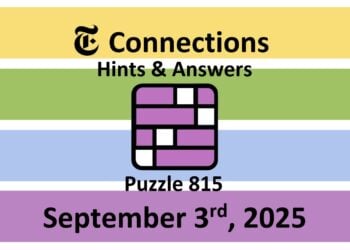 ‘Wordle’ Answer Today 1537 September 3rd 2025 – Hints and Solution (9/3/25)