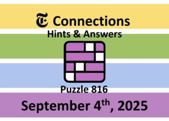 ‘Wordle’ Answer Today 1538 September 4th 2025 – Hints and Solution (9/4/25)