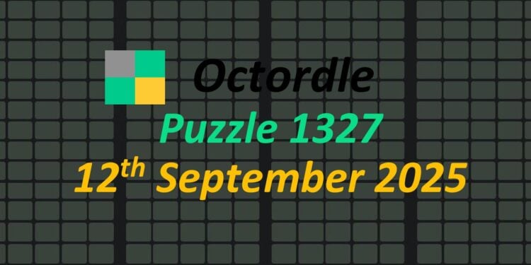 Daily Octordle 12th September 2025 Answers Today 1327