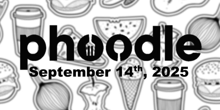 Daily Phoodle - 14th September 2025