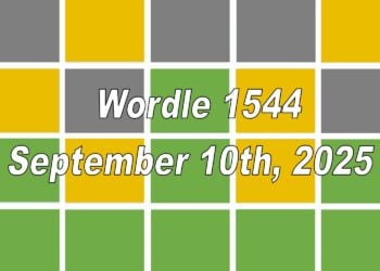 ‘Wordle’ Answer Today 1544 September 10th 2025 – Hints and Solution (9/10/25)