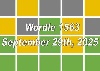 ‘Wordle’ Answer Today 1563 September 29th 2025 – Hints and Solution (9/29/25)