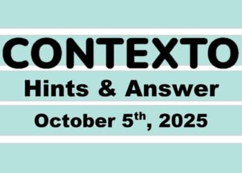 ‘Wordle’ Answer Today 1569 October 5th 2025 – Hints and Solution (10/5/25)
