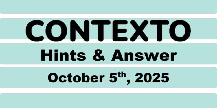 Daily Contexto 1113 - October 5th 2025