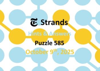 ‘Wordle’ Answer Today 1573 October 9th 2025 – Hints and Solution (10/9/25)