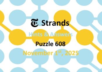 ‘Wordle’ Answer Today 1596 November 1st 2025 – Hints and Solution (11/1/25)