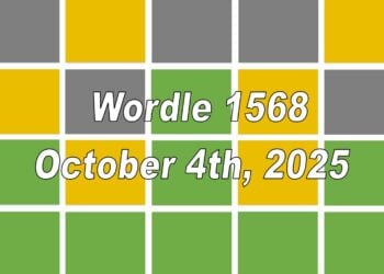 ‘Wordle’ Answer Today 1568 October 4th 2025 – Hints and Solution (10/4/25)