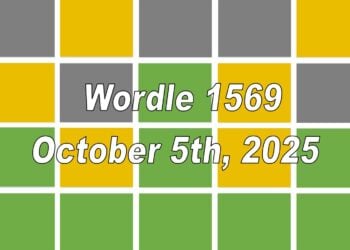 ‘Wordle’ Answer Today 1569 October 5th 2025 – Hints and Solution (10/5/25)