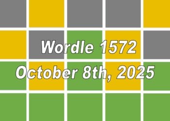 ‘Wordle’ Answer Today 1572 October 8th 2025 – Hints and Solution (10/8/25)
