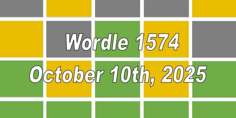 Daily Wordle 1574 - 10th October 2025