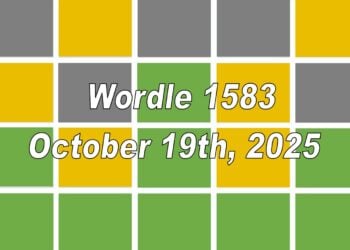 ‘Wordle’ Answer Today 1583 October 19th 2025 – Hints and Solution (10/19/25)
