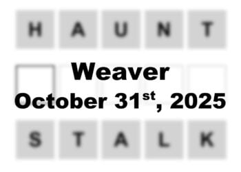 ‘Wordle’ Answer Today 1595 October 31st 2025 – Hints and Solution (10/31/25)