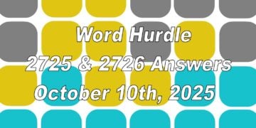 ‘Wordle’ Answer Today 1574 October 10th 2025 – Hints and Solution (10/10/25)