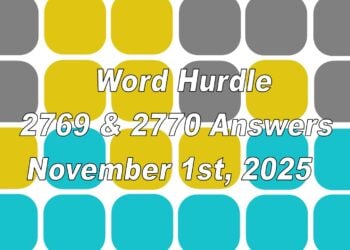 ‘Wordle’ Answer Today 1596 November 1st 2025 – Hints and Solution (11/1/25)