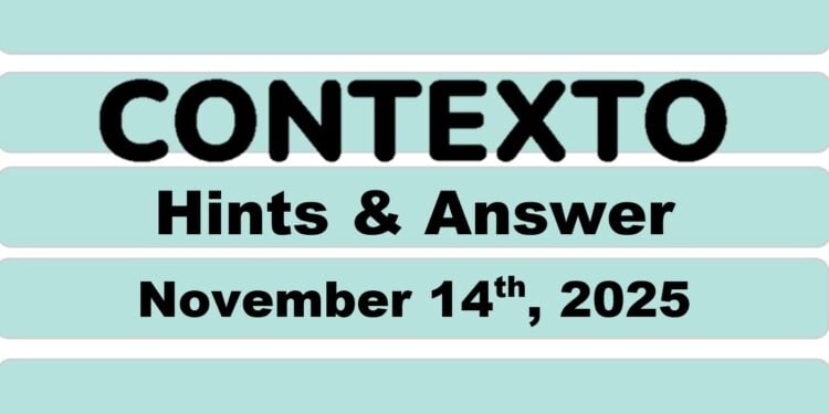 Daily Contexto 1153 - November 14th 2025