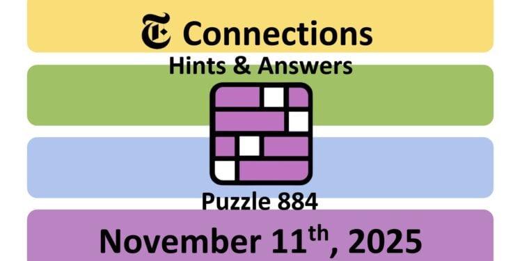Daily NYT Connections 884 Answers - 11th November 2025