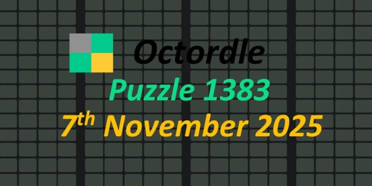 Daily Octordle 7th November 2025 Answers Today 1383