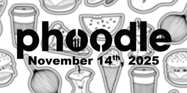 Daily Phoodle - 14th November 2025