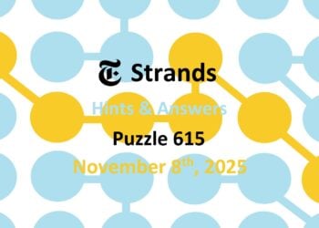 ‘Wordle’ Answer Today 1603 November 8th 2025 – Hints and Solution (11/8/25)