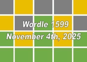 ‘Wordle’ Answer Today 1599 November 4th 2025 – Hints and Solution (11/4/25)