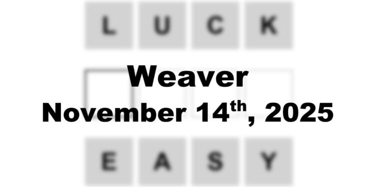 Weaver Answer - 14th November 2025
