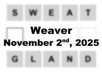 ‘Wordle’ Answer Today 1597 November 2nd 2025 – Hints and Solution (11/2/25)