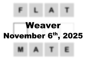 ‘Wordle’ Answer Today 1601 November 6th 2025 – Hints and Solution (11/6/25)